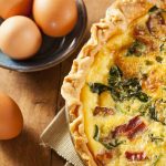 Homemade Spinach and Bacon Egg Quiche